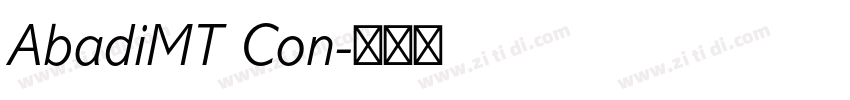 AbadiMT Con字体转换